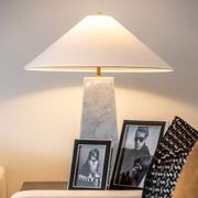 Riviera Table Lamp - Carrara Marble gallery detail image