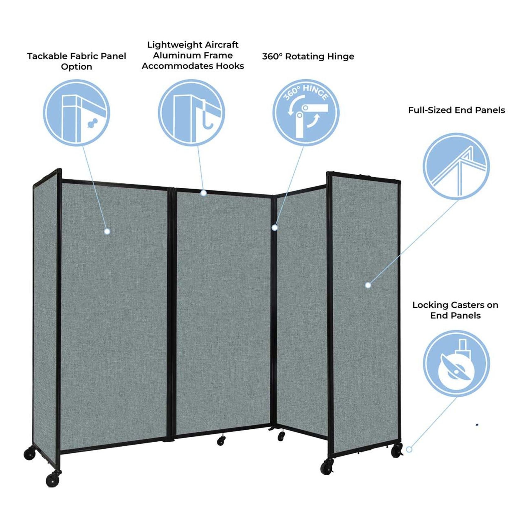 Room Divider 360 Folding Office Partition gallery detail image