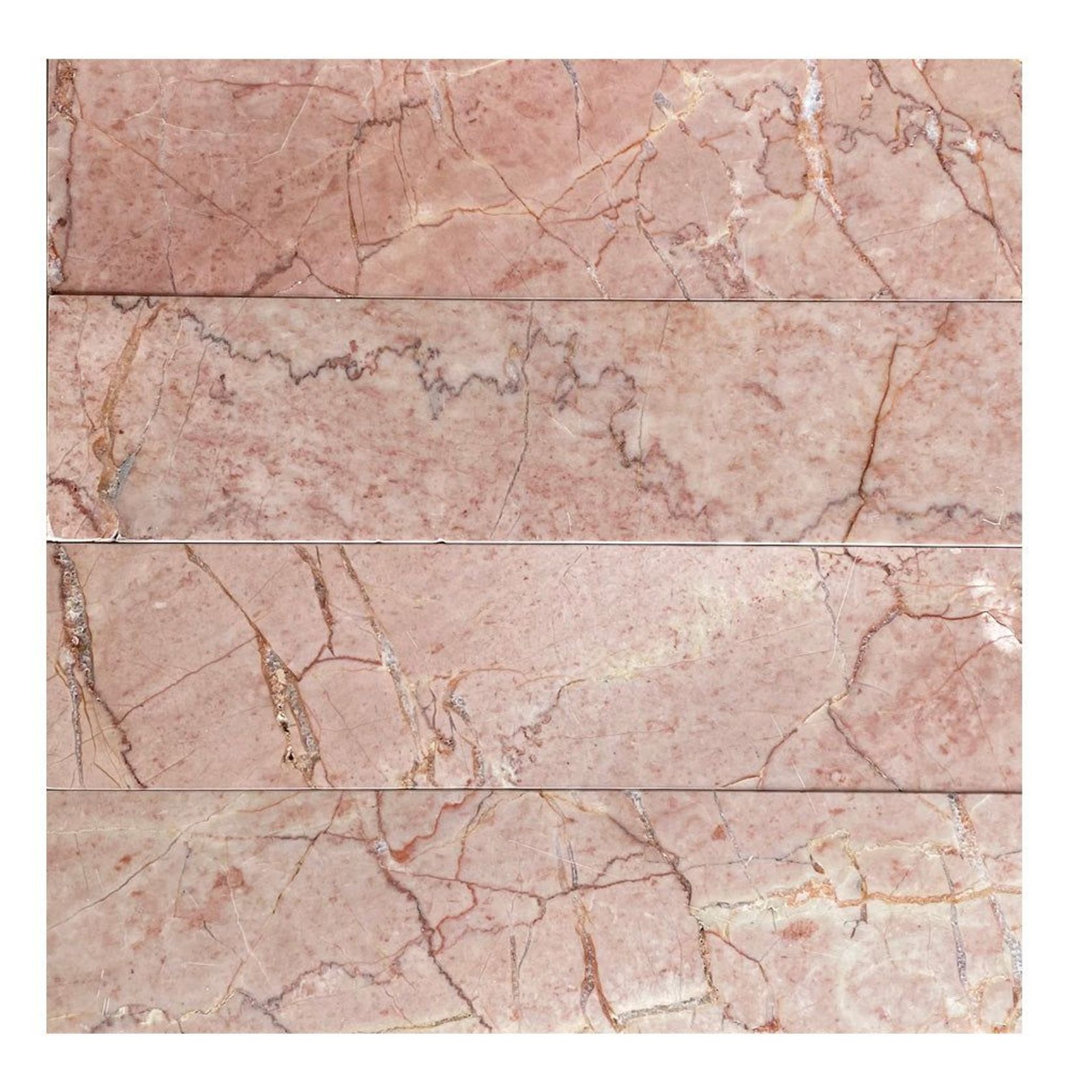 Rosa Crema Tumbled Marble Subway gallery detail image