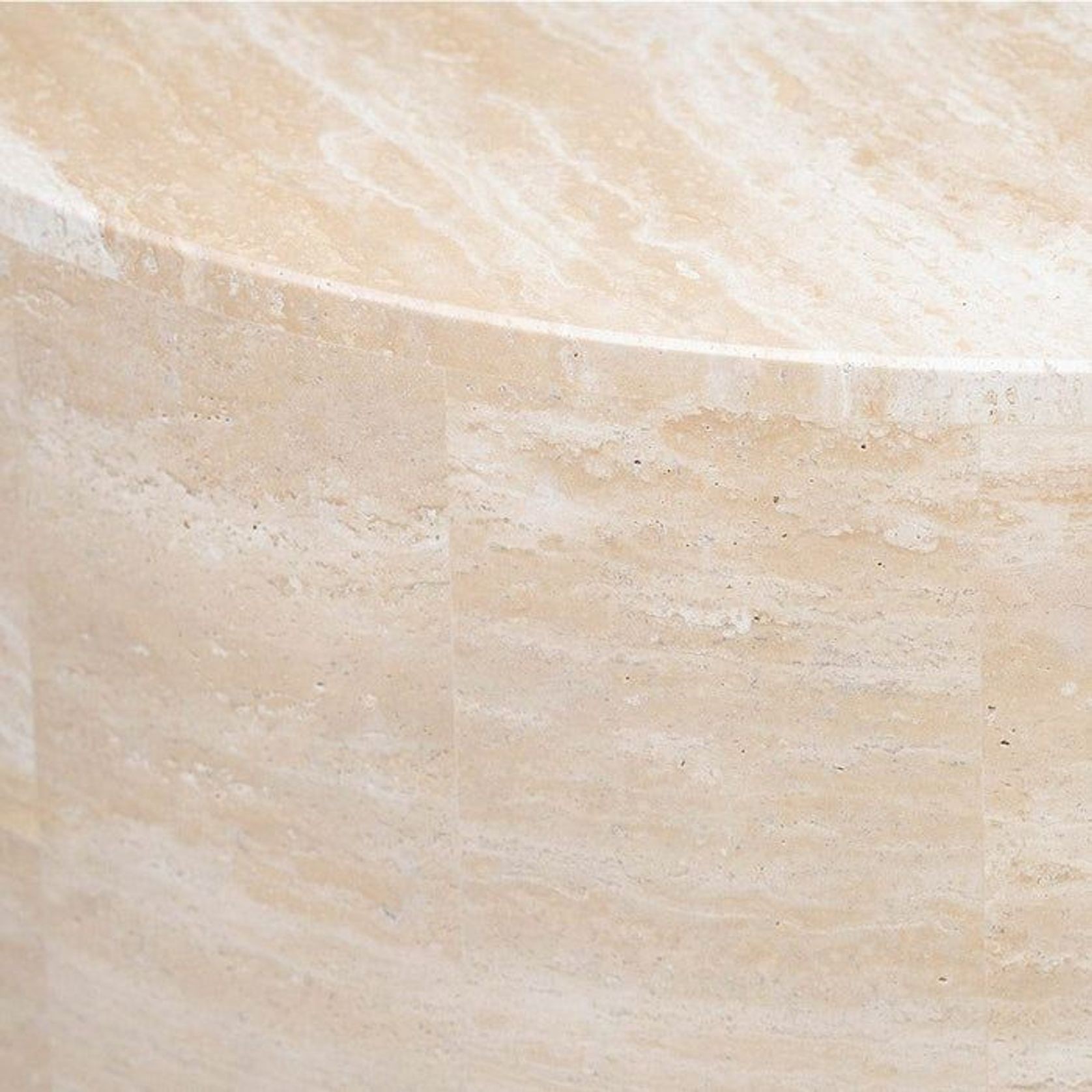 Rounded Coffee Table - Travertine | Natural Stone Co. gallery detail image