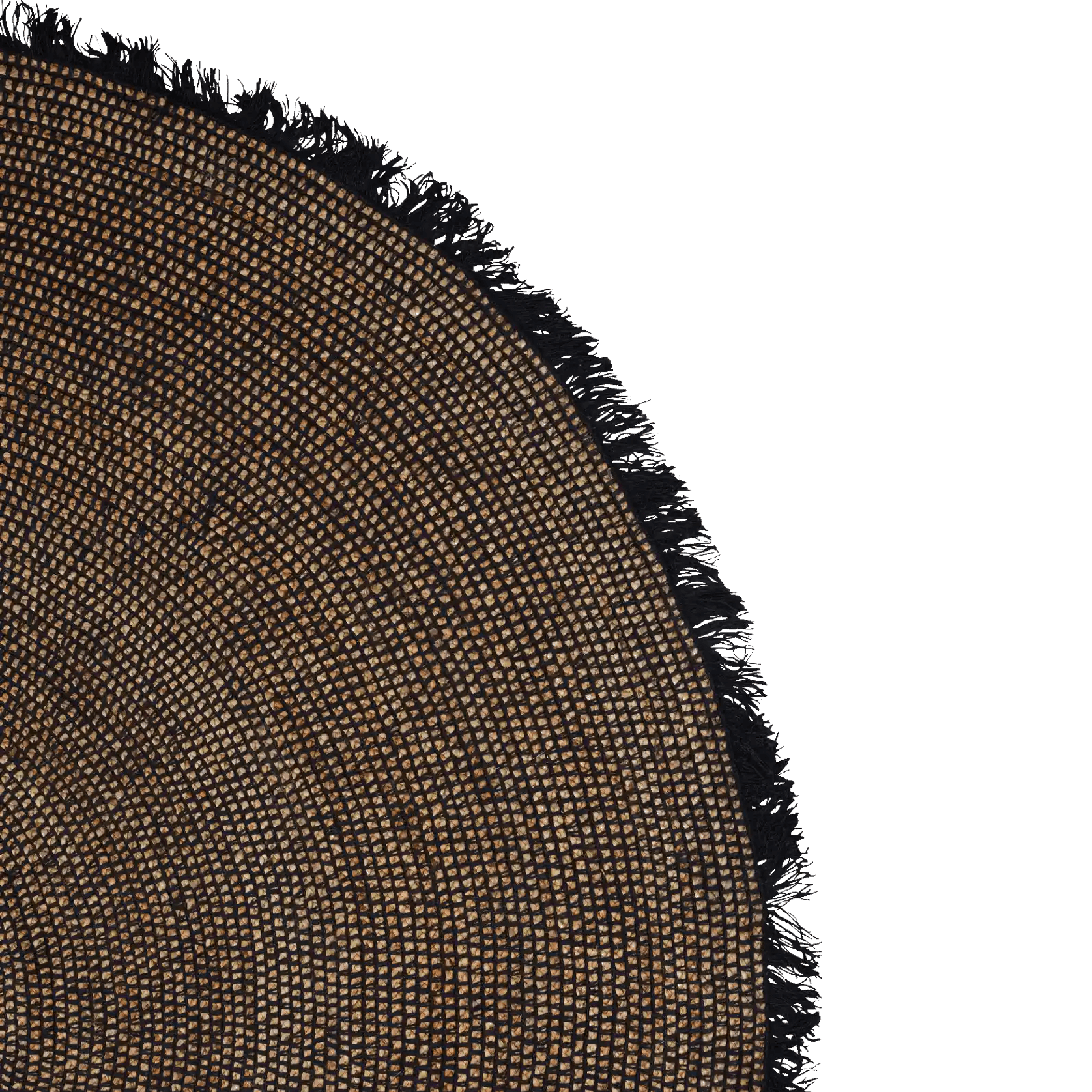 Tribe Home Reef Rug - Black | Round gallery detail image