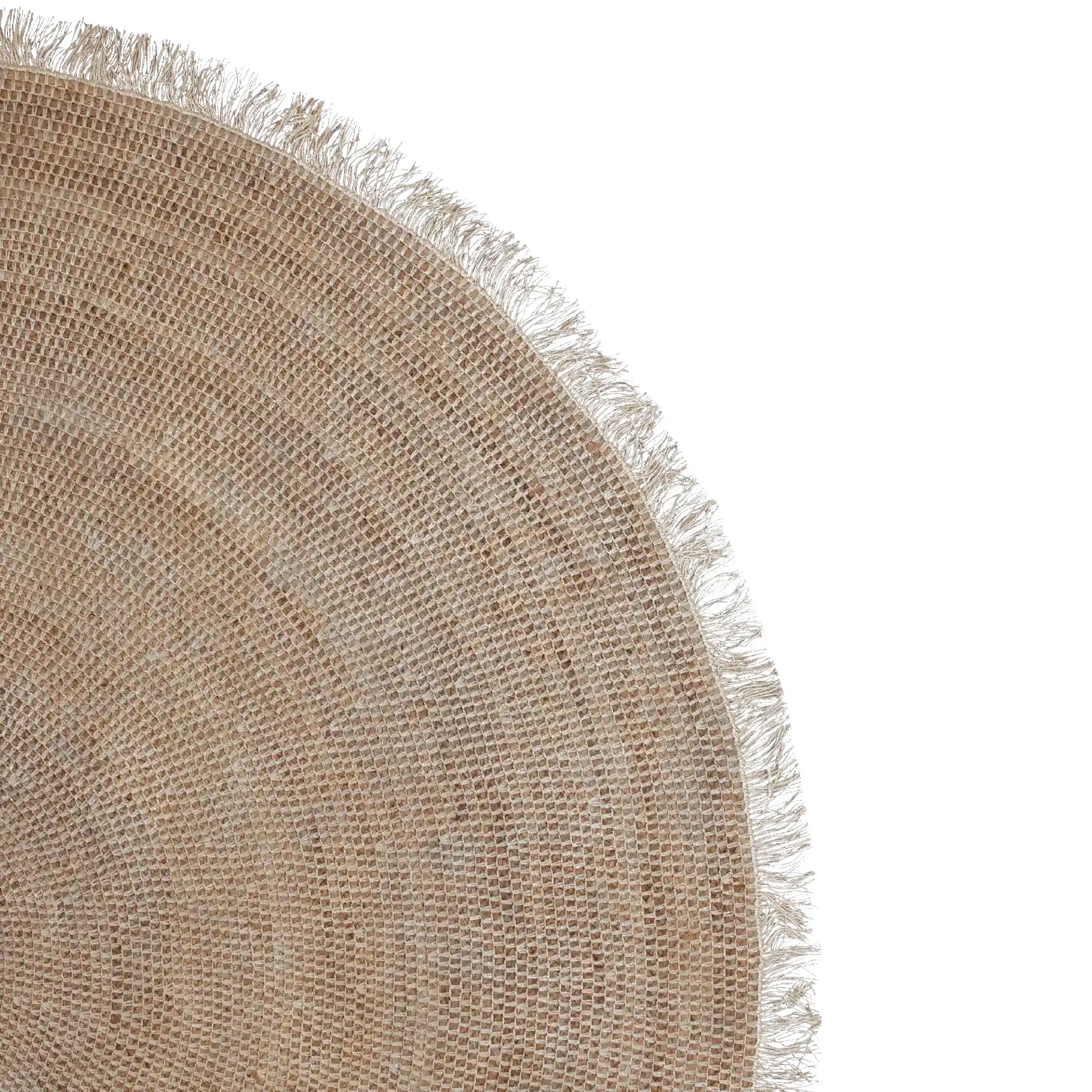 Tribe Home Reef Rug - White | Round gallery detail image