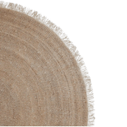 Tribe Home Reef Rug - White | Round gallery detail image
