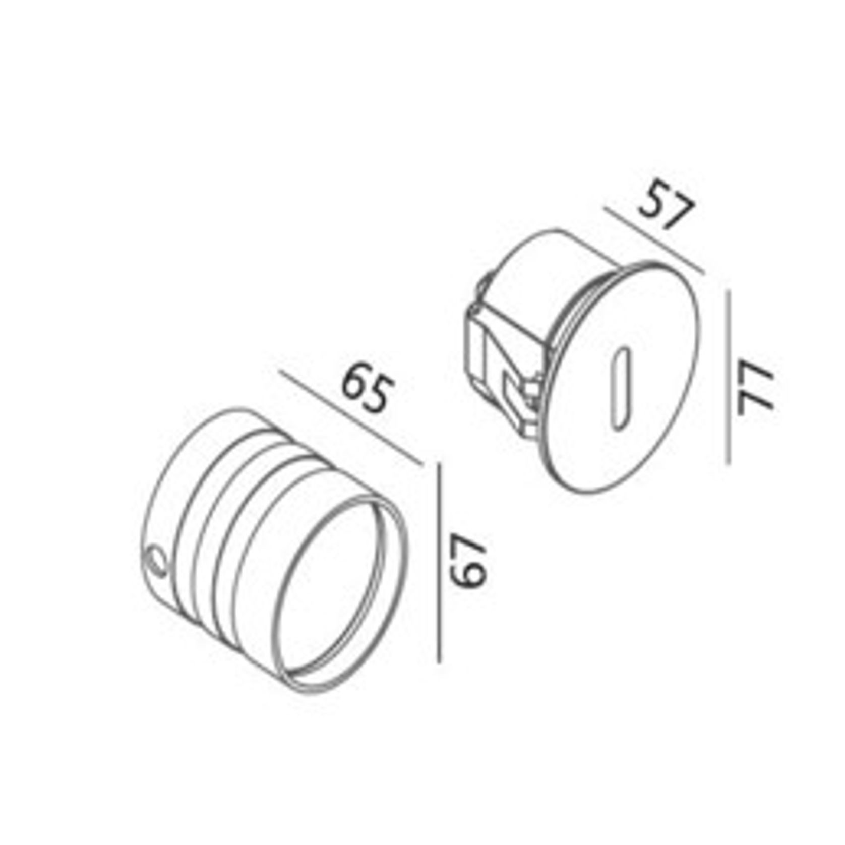 Round Slot Foot Light gallery detail image