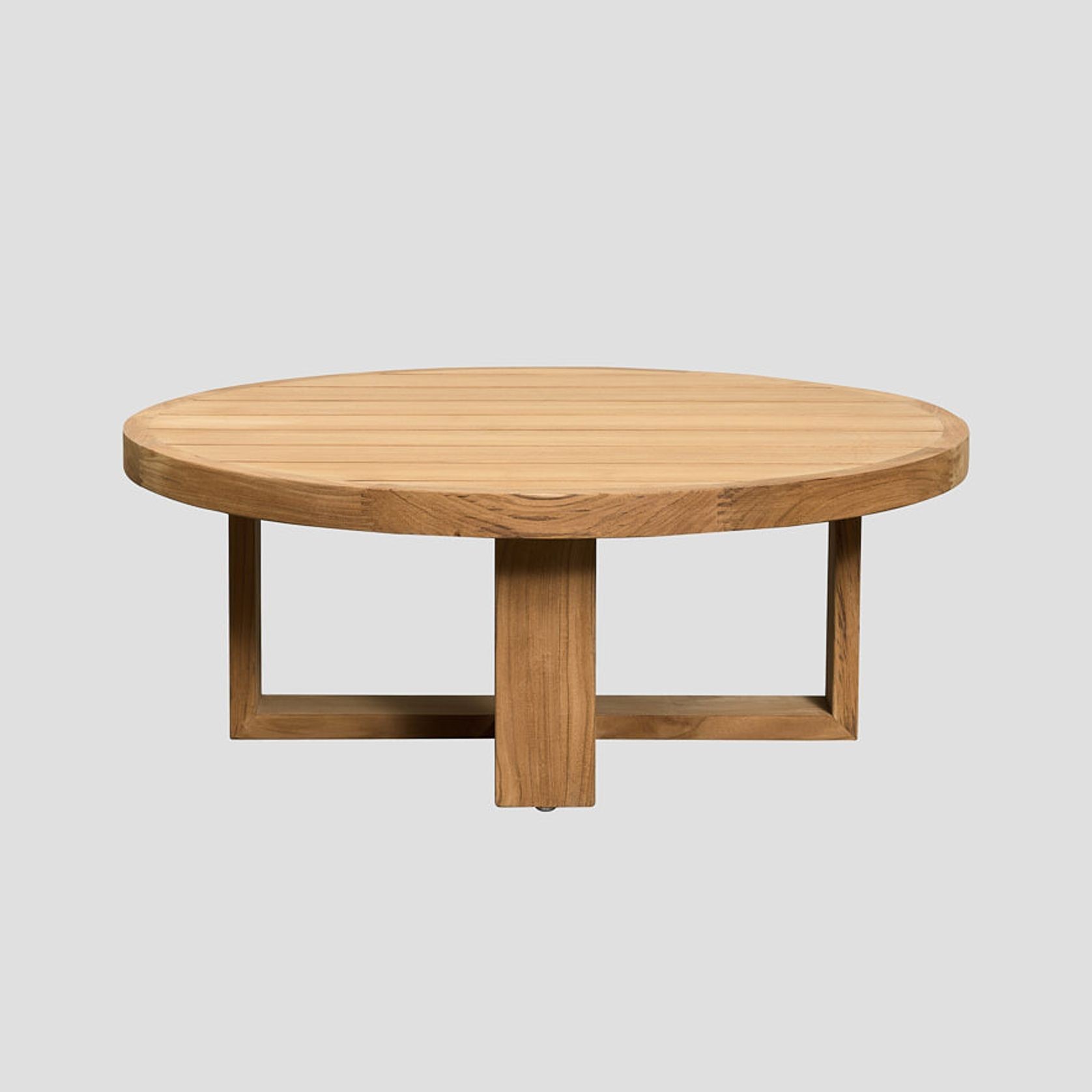 Round Teak Coffee Table gallery detail image