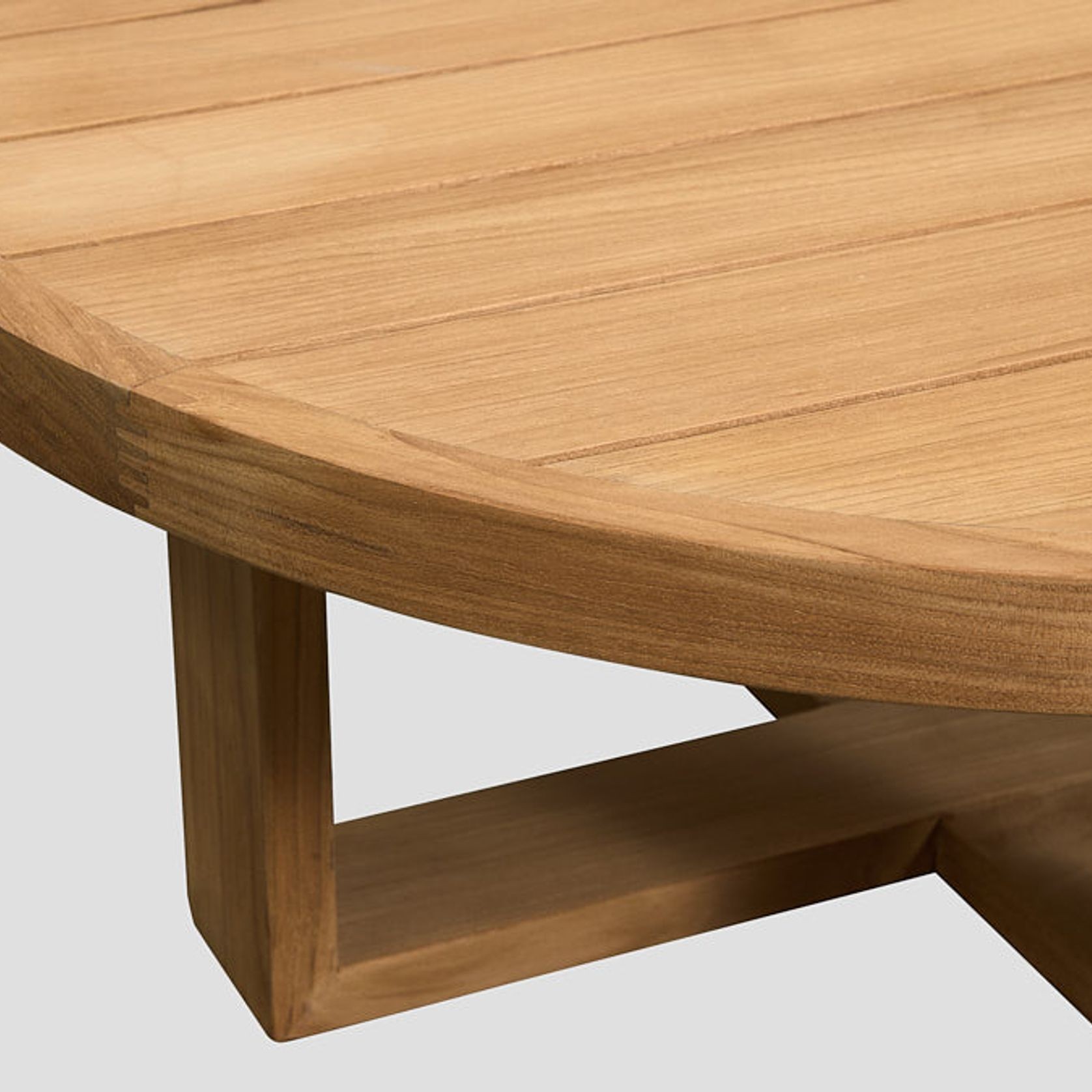 Round Teak Coffee Table gallery detail image