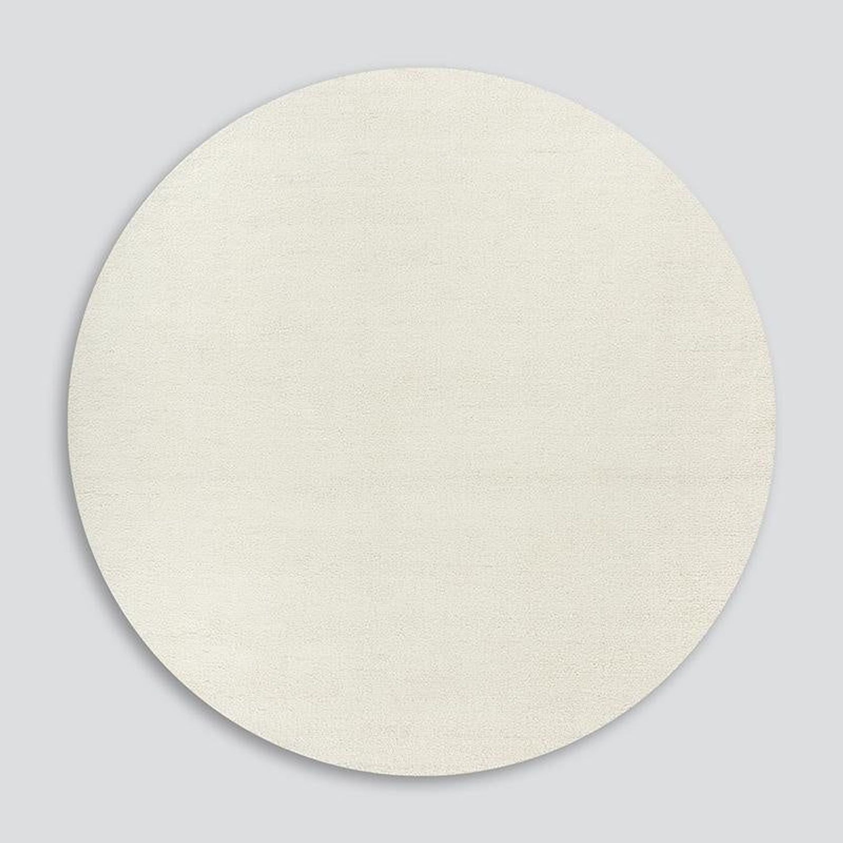 Baya Dorset NZ Wool Round Floor Rug - Natural White gallery detail image