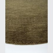 Baya Sandringham 100% Wool Round Rug - Moss gallery detail image