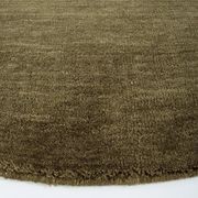 Baya Sandringham 100% NZ Wool Round Rug - Moss gallery detail image