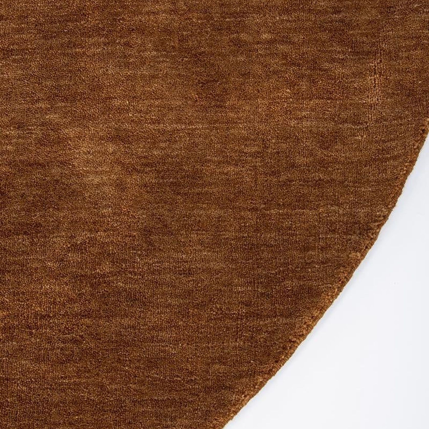 Baya Sandringham 100% NZ Wool Round Rug - Pecan gallery detail image