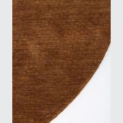 Baya Sandringham 100% Wool Round Rug - Pecan gallery detail image