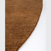 Baya Sandringham 100% NZ Wool Round Rug - Pecan gallery detail image
