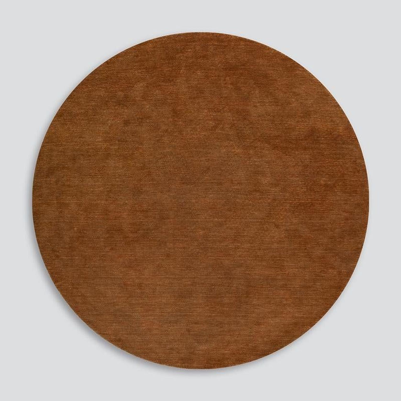Baya Sandringham 100% NZ Wool Round Rug - Pecan gallery detail image