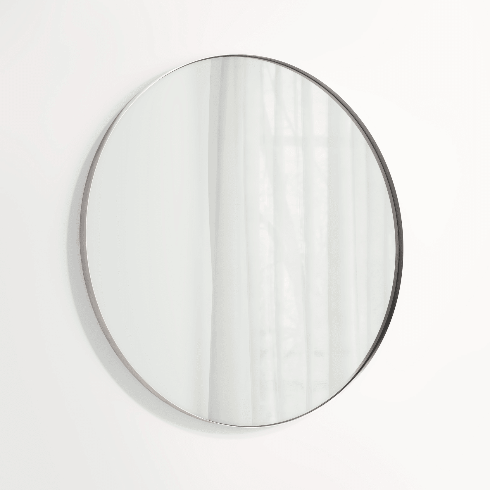 Round Mirror | Stainless Steel gallery detail image
