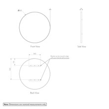 Round Mirror | Stainless Steel gallery detail image