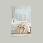 Ruanui Station Lambswool Throw -  Waitoka White gallery detail image