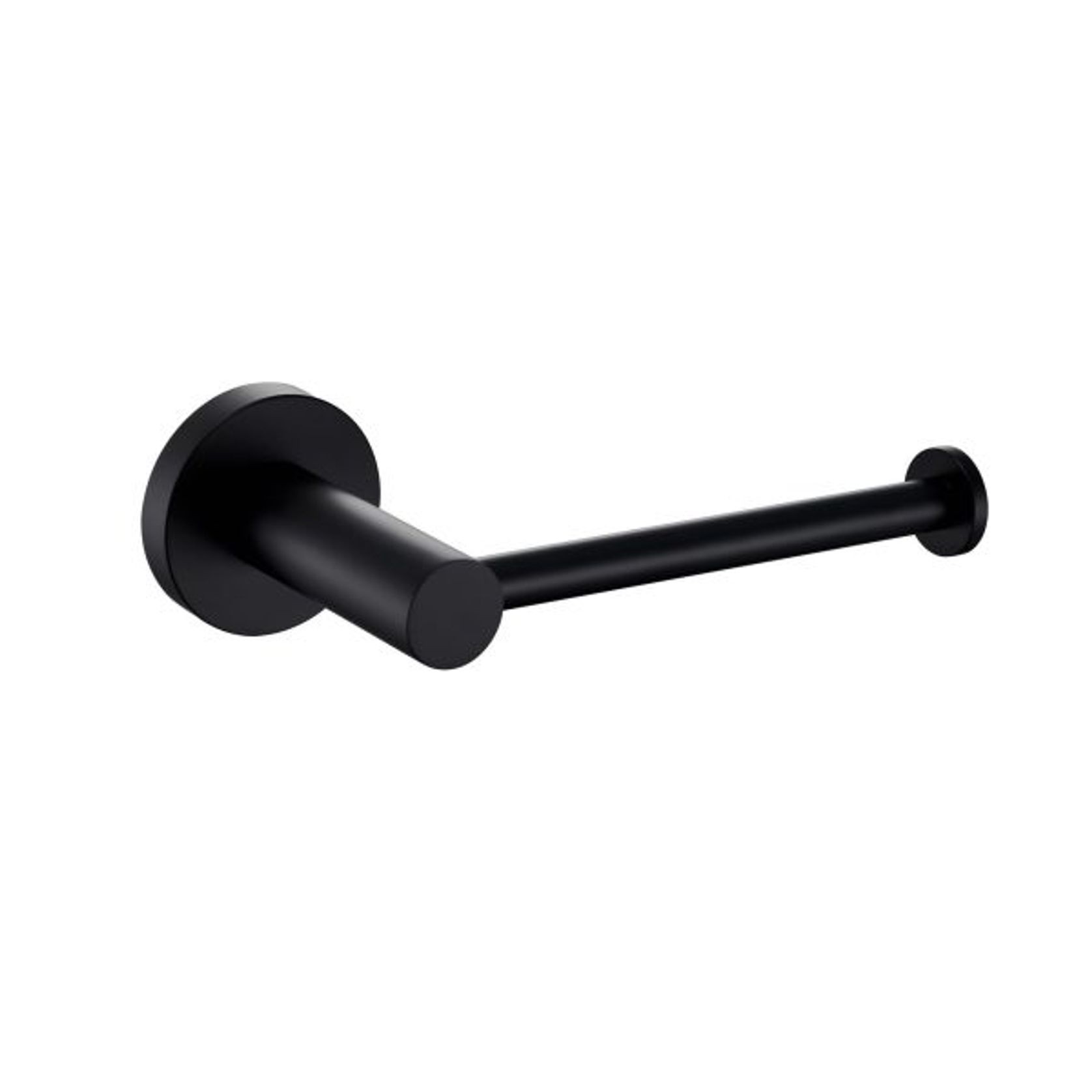 Round Tube Stainless Steel 1908 Toilet Roll Holders Matt Black gallery detail image