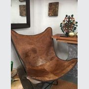 Butterfly Chair Tan Cowhide gallery detail image