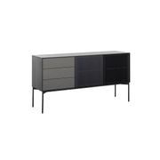 SEGAN Sideboard Buffet 160cm - Black & Grey gallery detail image