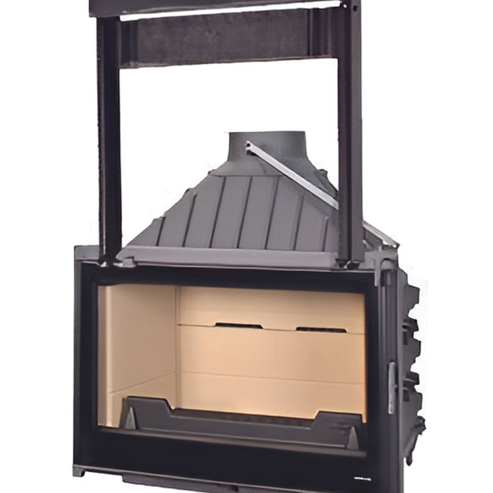 Seguin Visio 8 Cast Iron Fireplace Lift Door gallery detail image