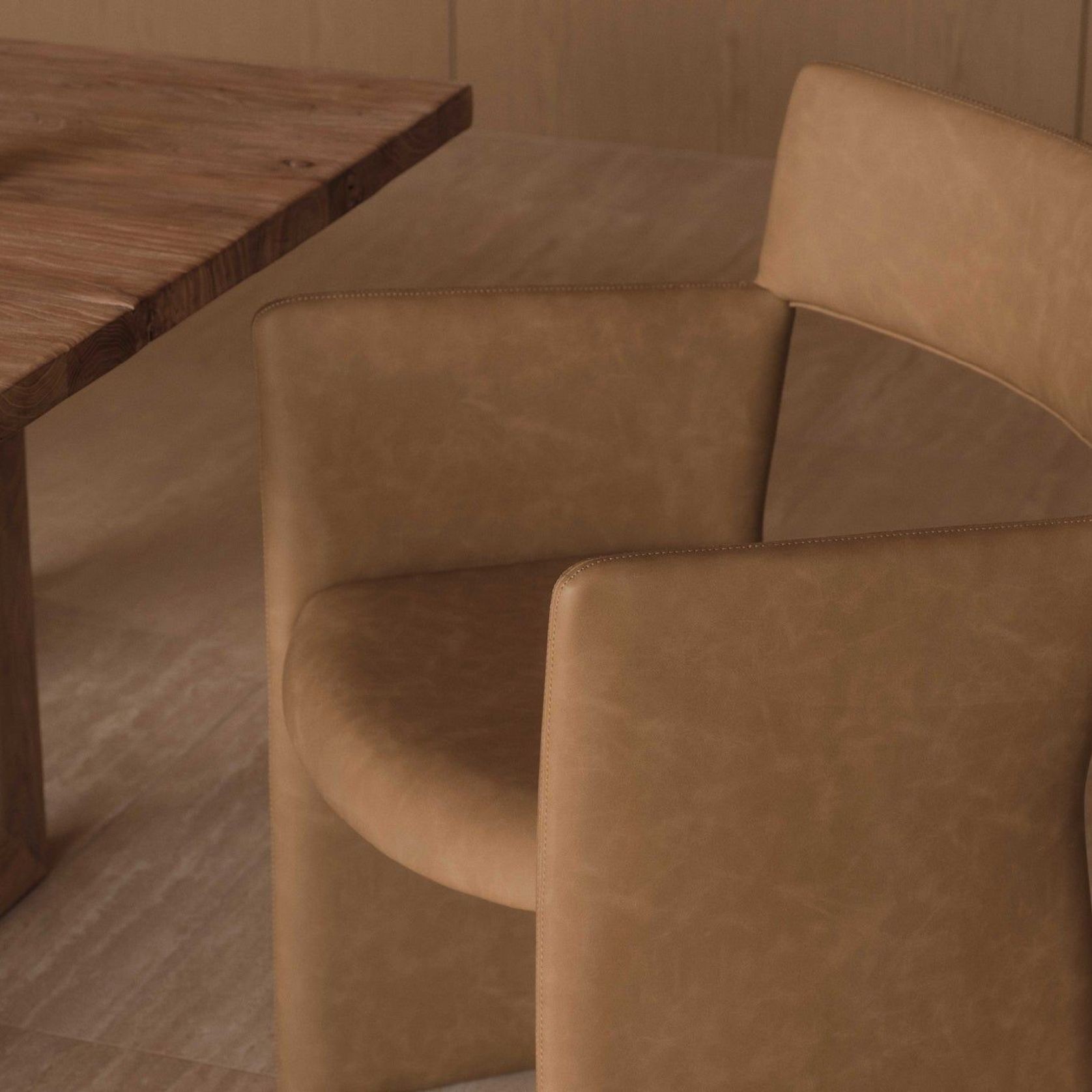 Tan Totti Dining Chair gallery detail image