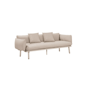 Hattie Outdoor 3 Seater Sofa - Sand gallery detail image