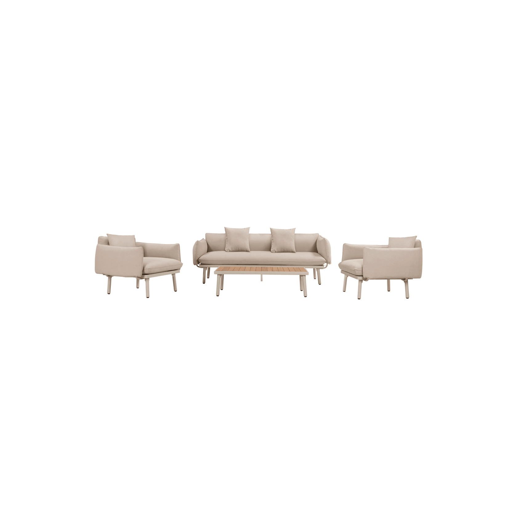 Hattie Outdoor 3 Seater Sofa - Sand gallery detail image