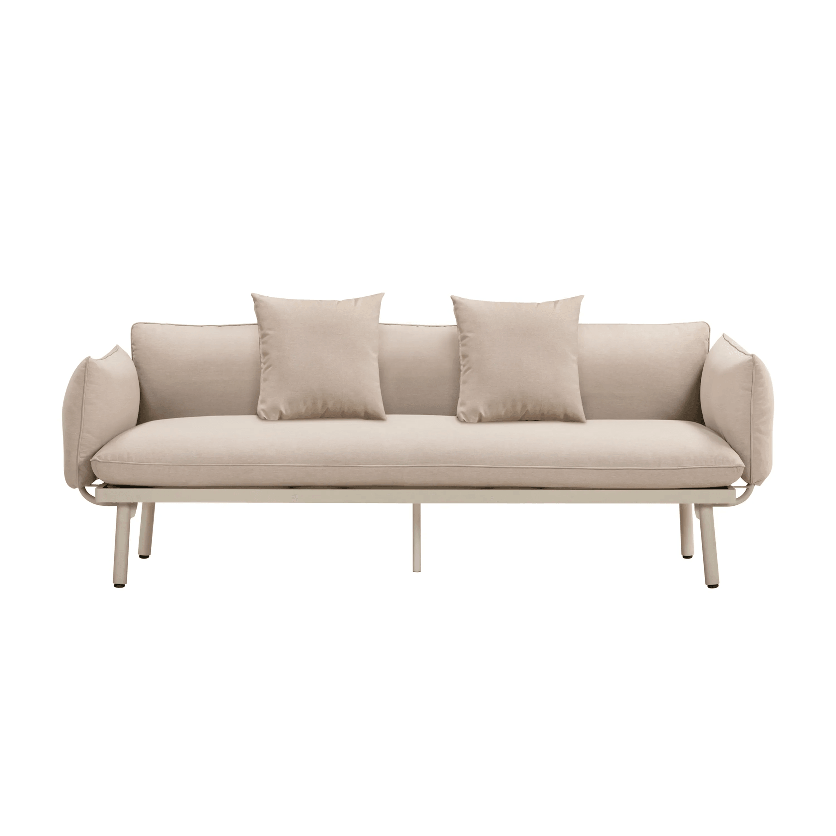 Hattie Outdoor 3 Seater Sofa - Sand gallery detail image