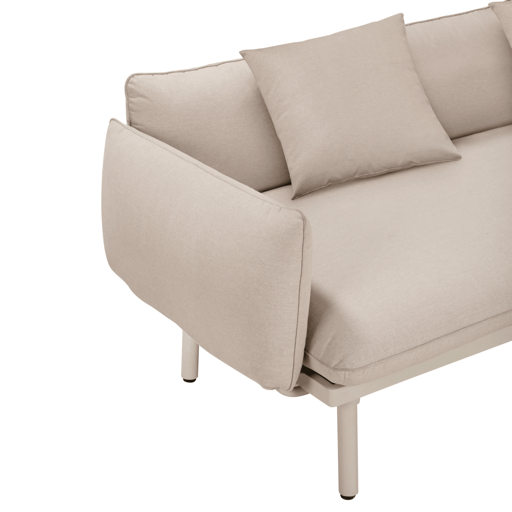 Hattie Outdoor 3 Seater Sofa - Sand gallery detail image