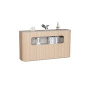ORBAN 200cm Credenza Display Unit  Oak - 110cm High gallery detail image