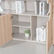 ORBAN 200cm Credenza Display Unit  Oak - 110cm High gallery detail image