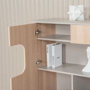 ORBAN 200cm Credenza Display Unit  Oak - 110cm High gallery detail image