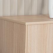 KELIAN 200cm Wall Storage & Display Unit  Oak - 110cm High gallery detail image