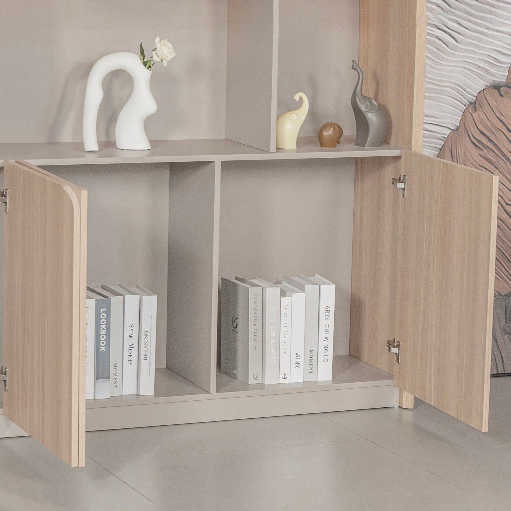 KELIAN Display Wall Unit 200cm - Oak gallery detail image