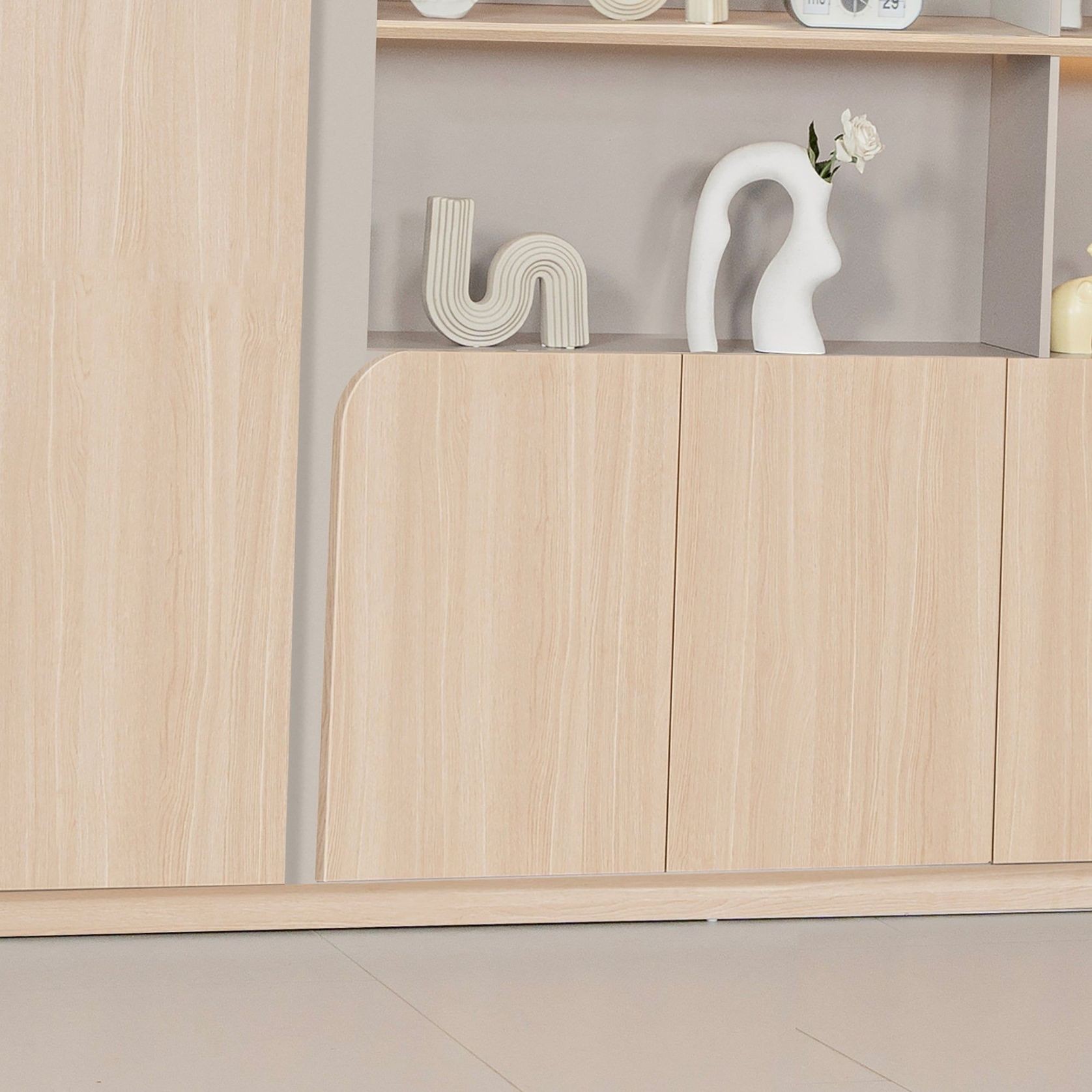 KELIAN Display Wall Unit 200cm - Oak gallery detail image