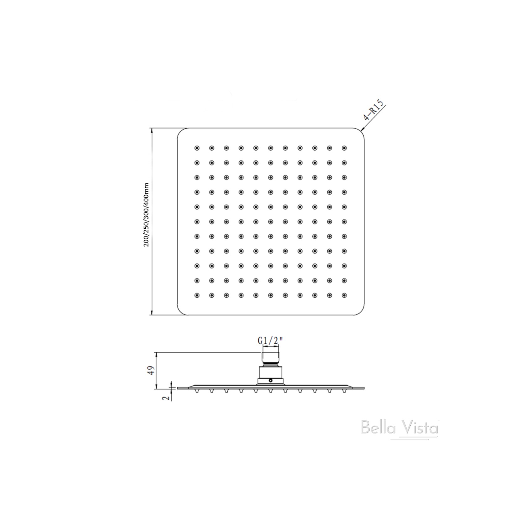 Cresta Shower Head gallery detail image
