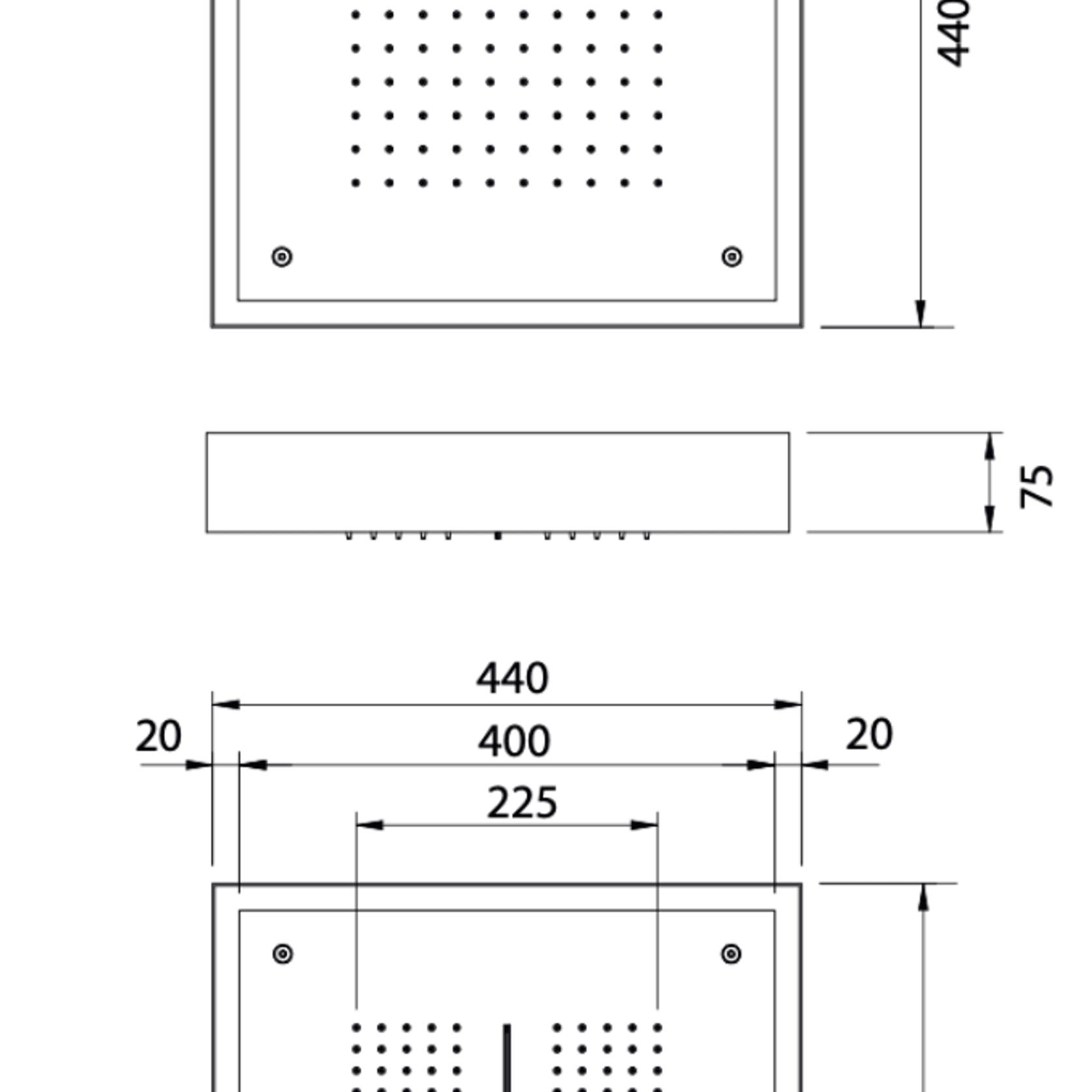 Antonio Frattini SH440 Ceiling Mounted Shower Head gallery detail image
