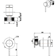 Mica Shower Mixer | Trim Kit Only gallery detail image
