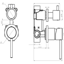 LVB Mica Shower Mixer Diverter | 2P gallery detail image