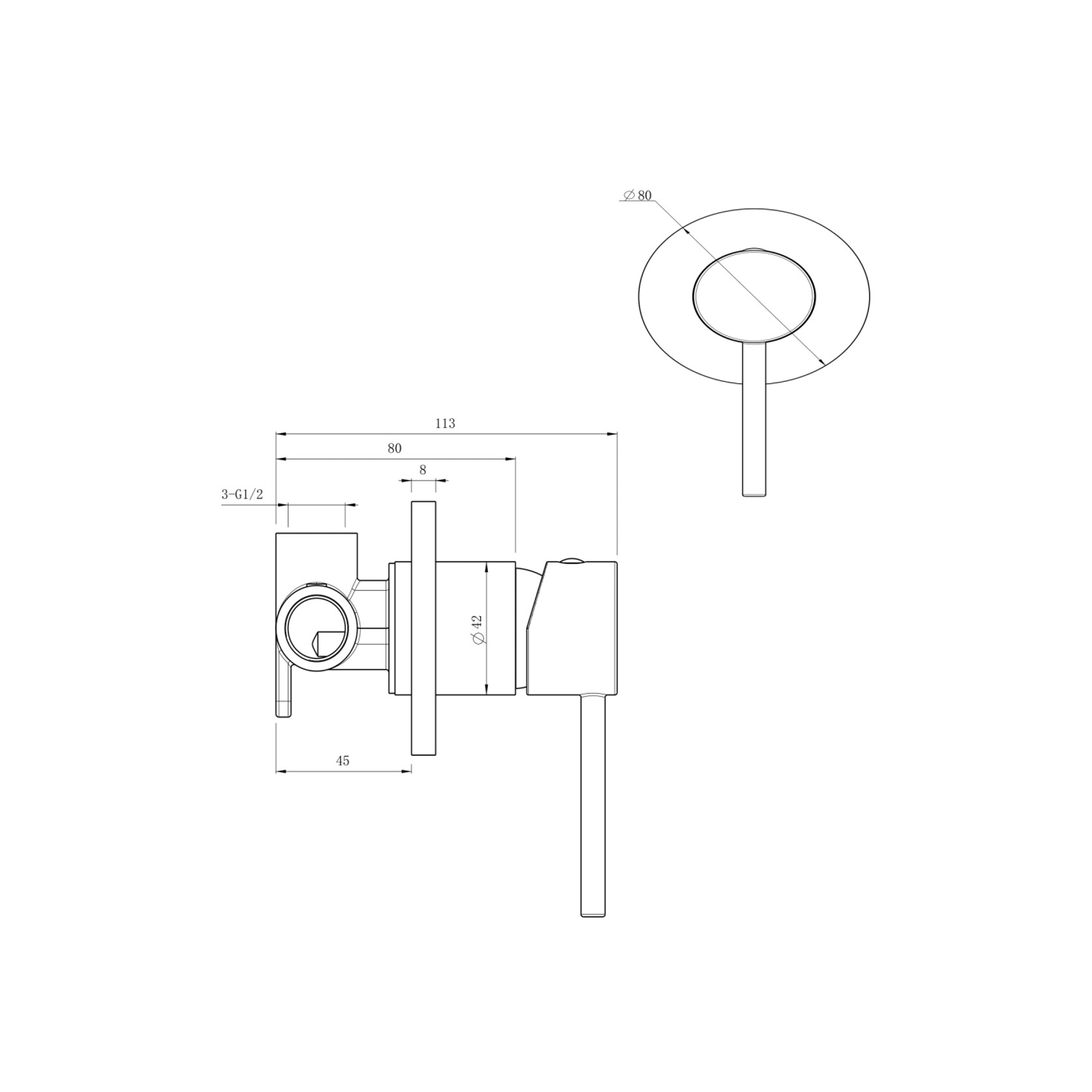 LVB Mica Shower Mixer gallery detail image