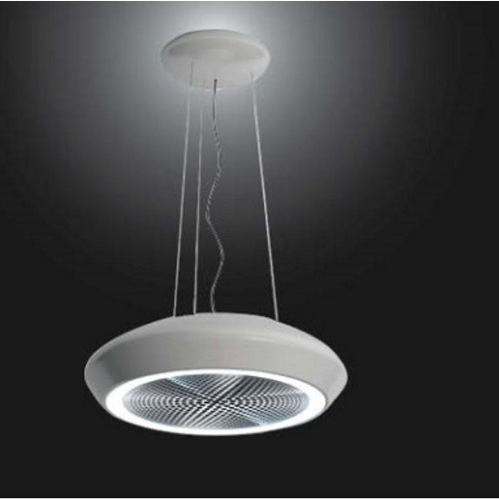 Sirius Ceiling Mount Pendant Rangehood - Silver gallery detail image