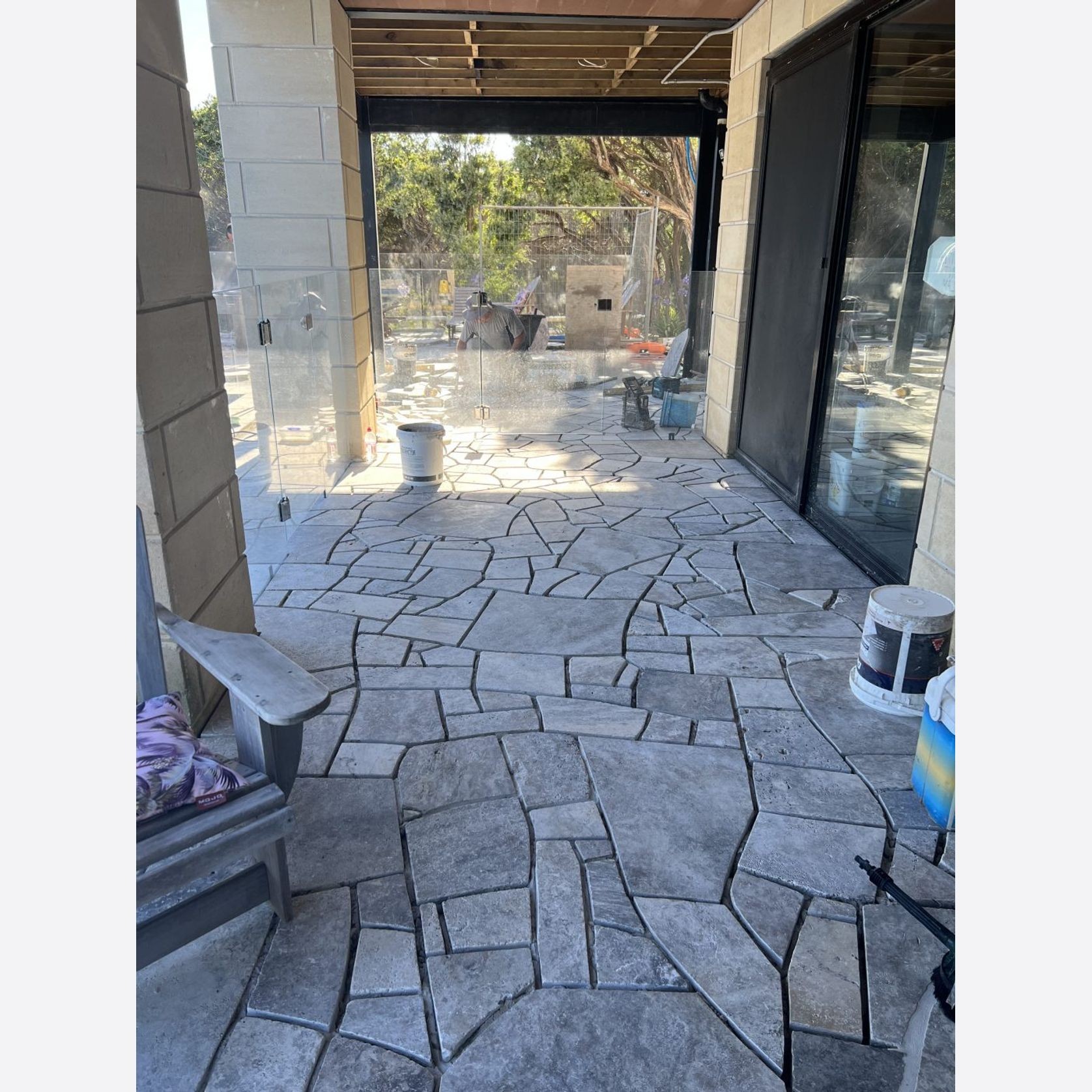Silver Travertine Crazy Paving gallery detail image