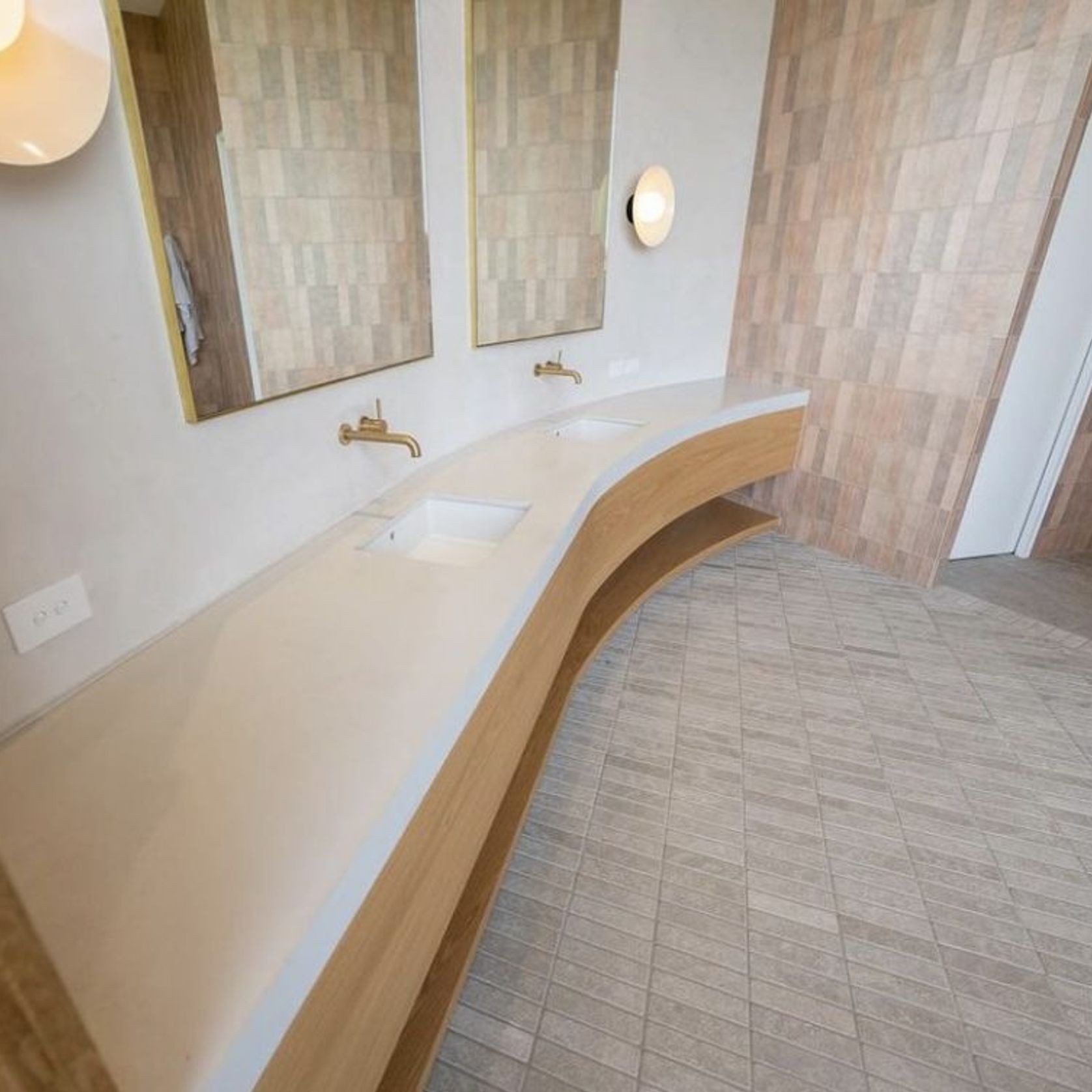 Sinai Pearl Brushed Limestone Tiles gallery detail image