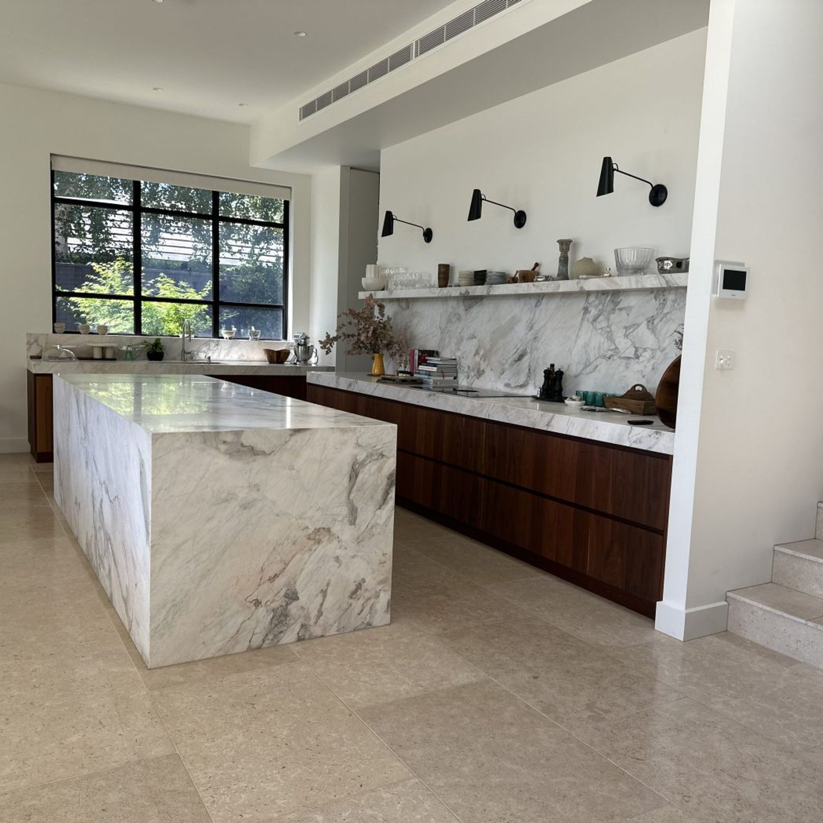 Sinai Pearl Brushed Limestone Tiles gallery detail image