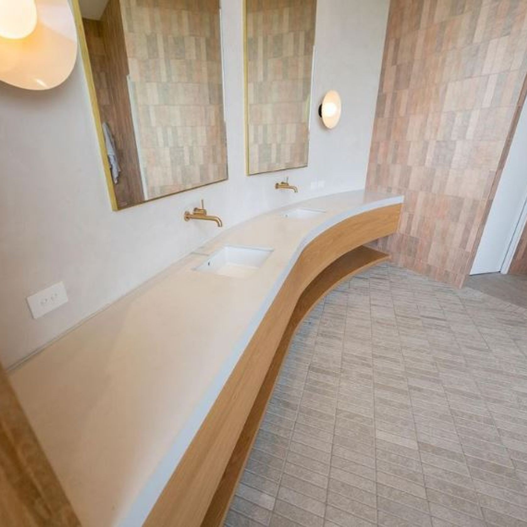 Sinai Pearl Brushed Limestone Tiles gallery detail image