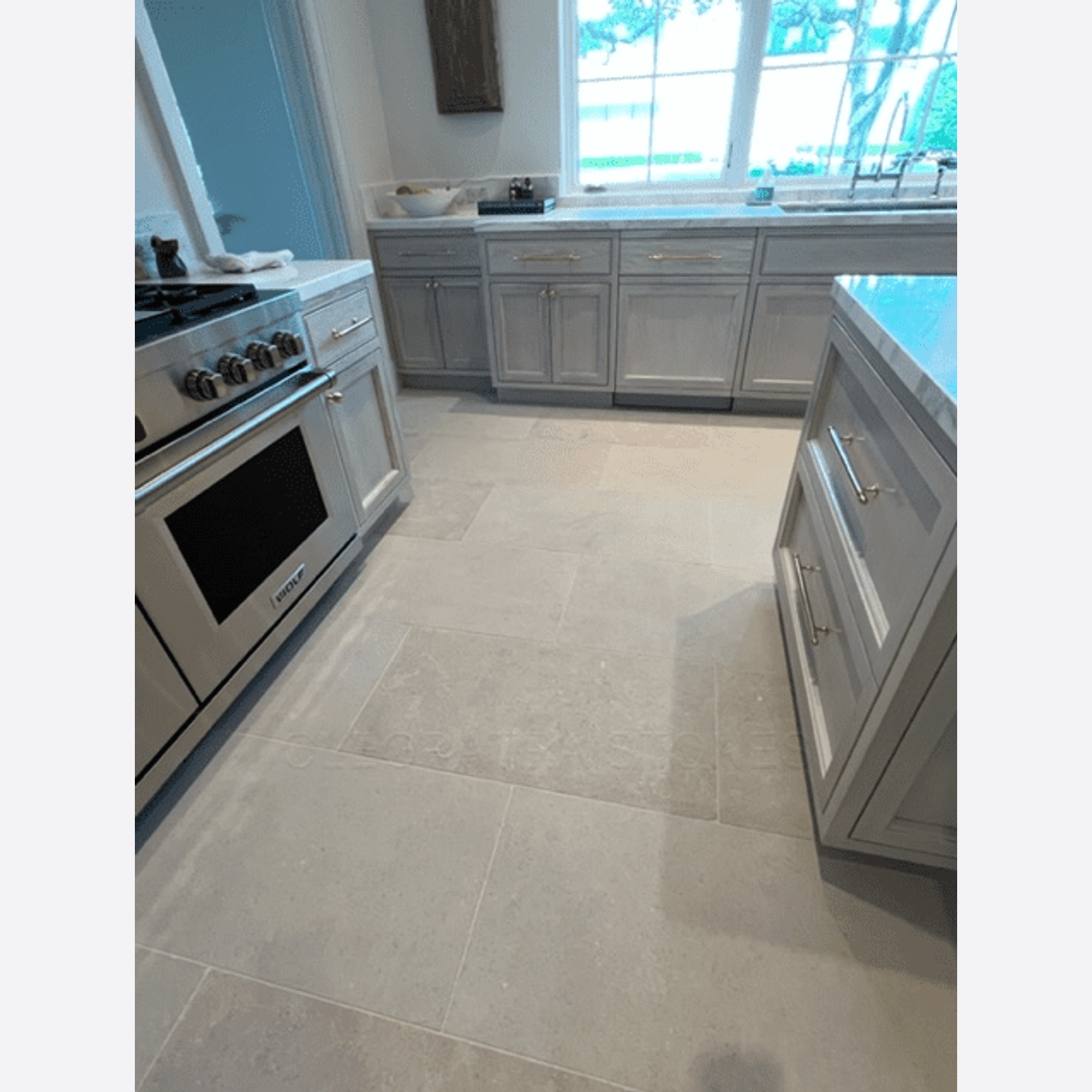Sinai Pearl Sandblasted Limestone Tiles gallery detail image
