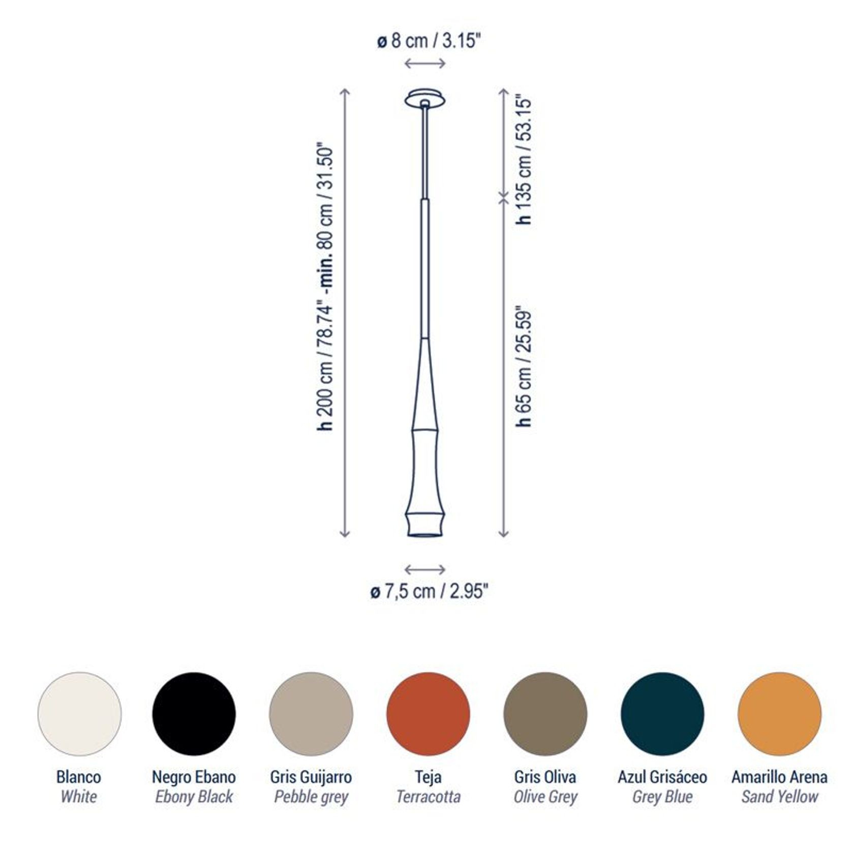 Slend 01 Pendant Light gallery detail image