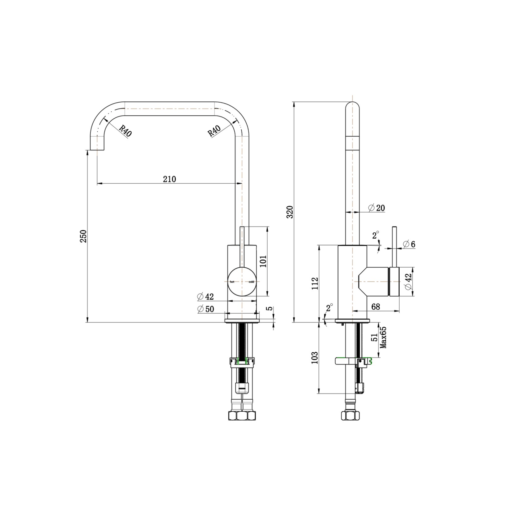 Mica Soft | Square Sink Mixer gallery detail image