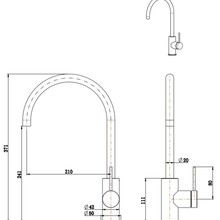 Mica Gooseneck Sink Mixer gallery detail image