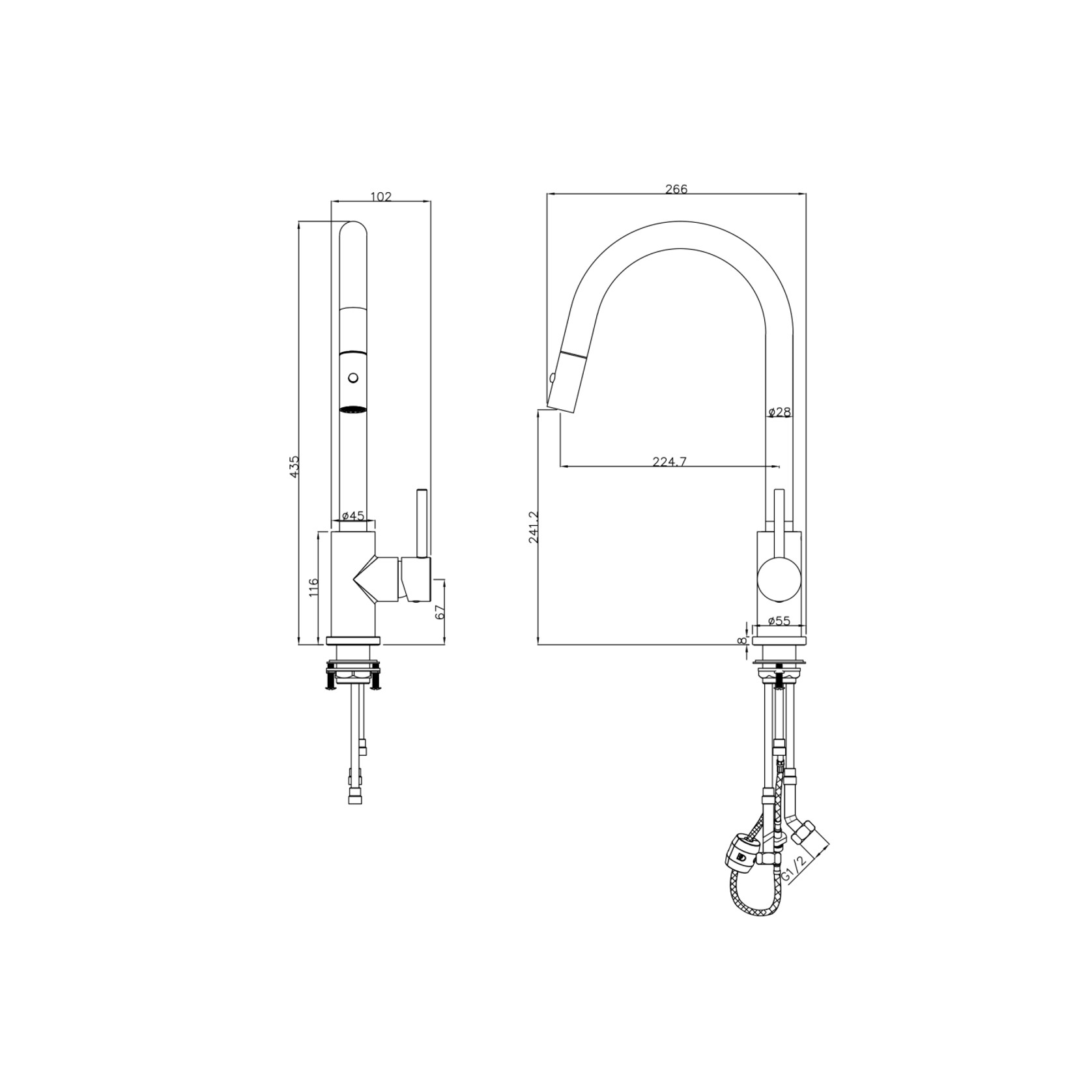LVB Mica Pull | Out Sink Mixer gallery detail image